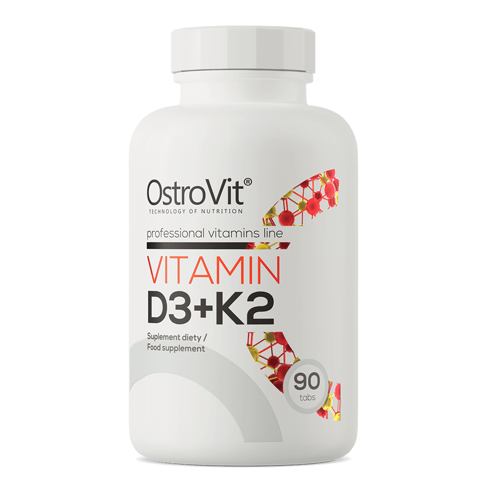 Vitamina D3 cu K2 OstroVit, 2.000 UI, 90 comprimate