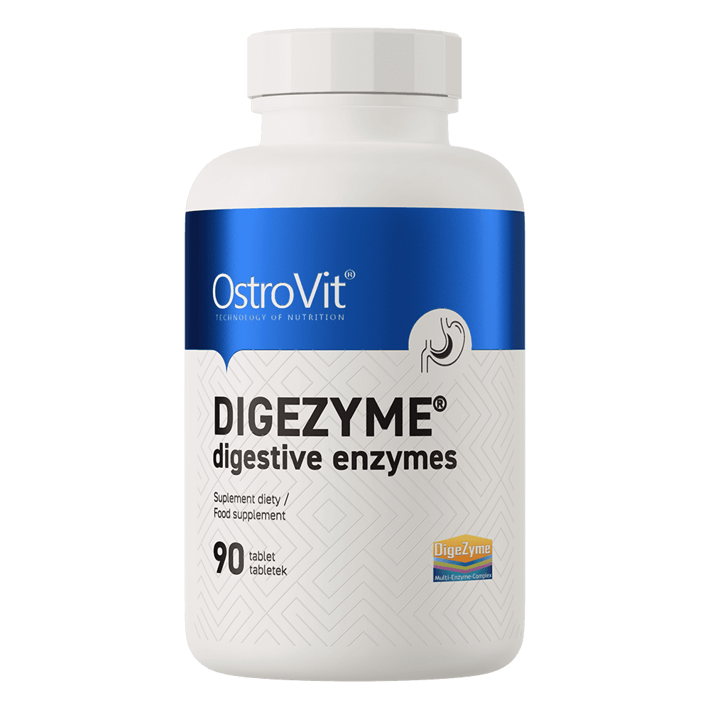 Enzime digestive OstroVit DigeZyme 150 mg, 90 comprimate