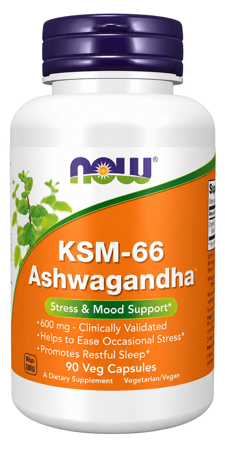 Ashwagandha NOW KSM-66 600 mg, 90 capsule