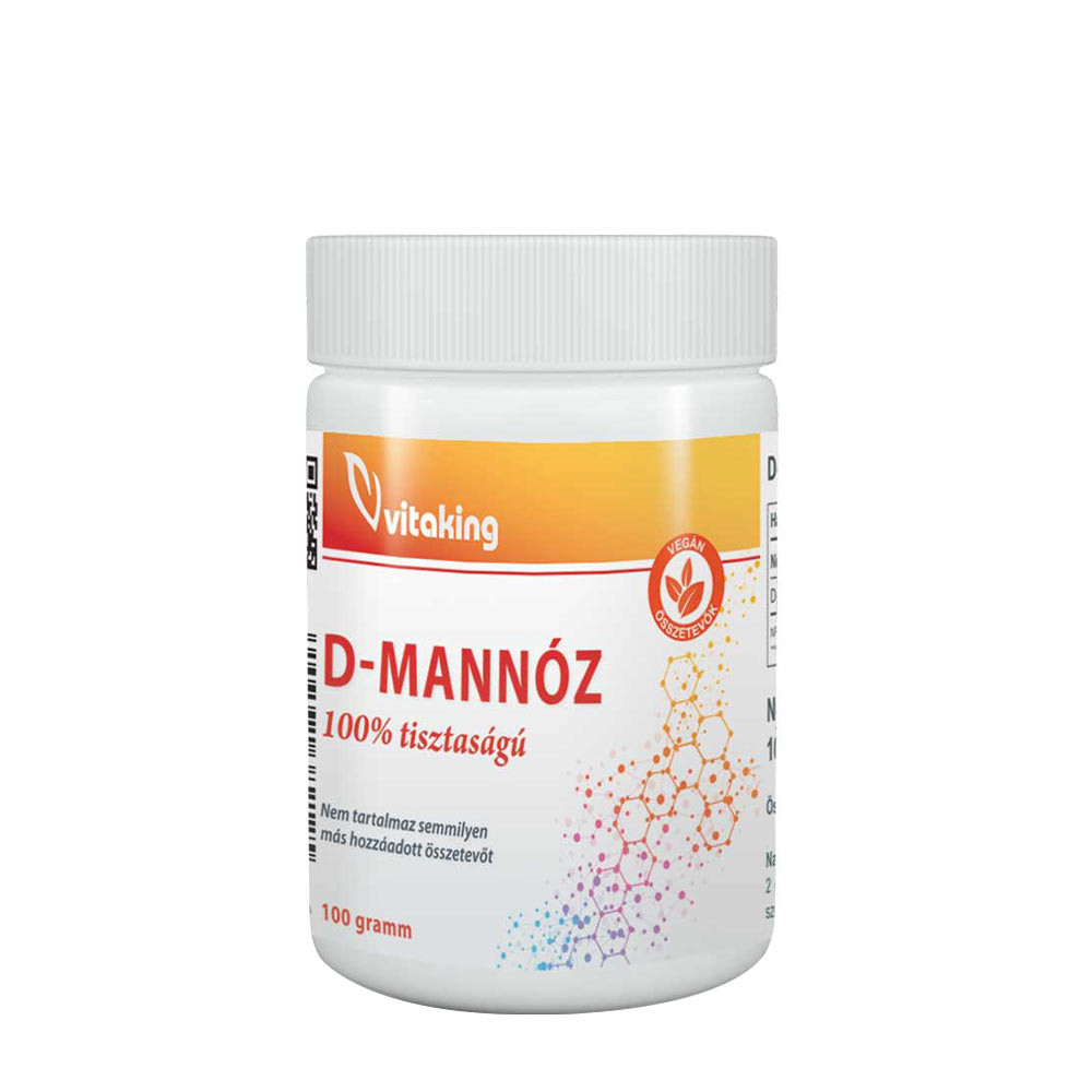 Produsul D-manoză Vitaking, pudră pură, 100 g