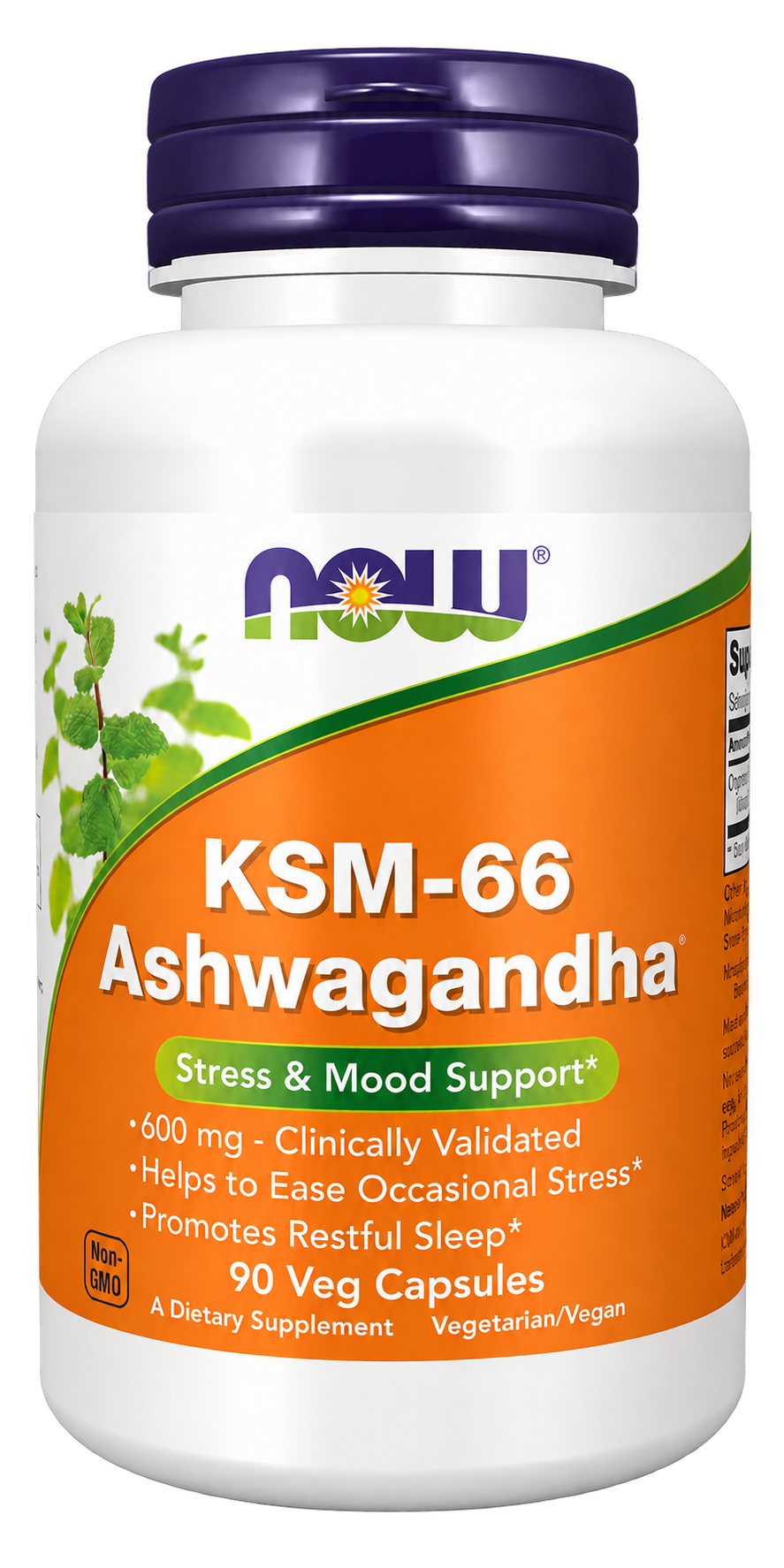 Ashwagandha NOW KSM-66 600 mg, 90 capsule