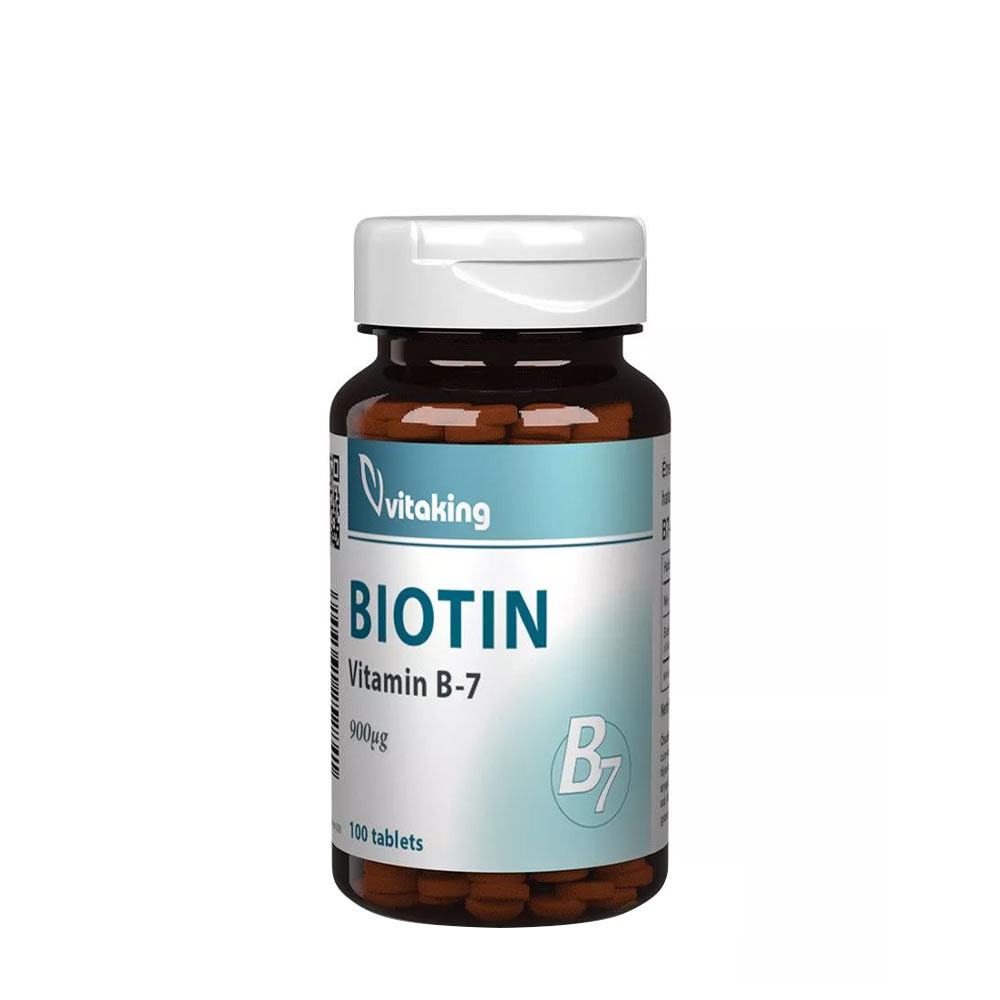 Biotină Vitaking 900 µg, 100 comprimate
