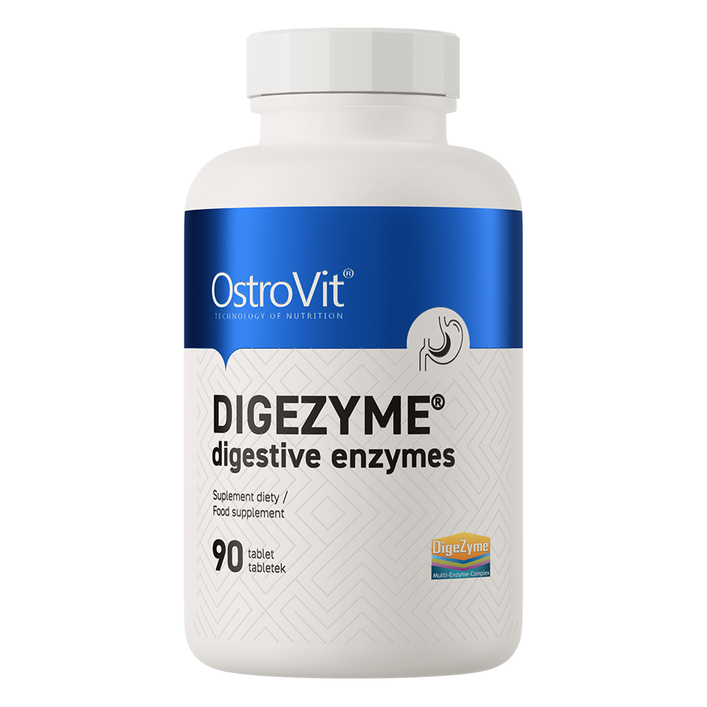 Enzime digestive OstroVit DigeZyme 150 mg, 90 comprimate