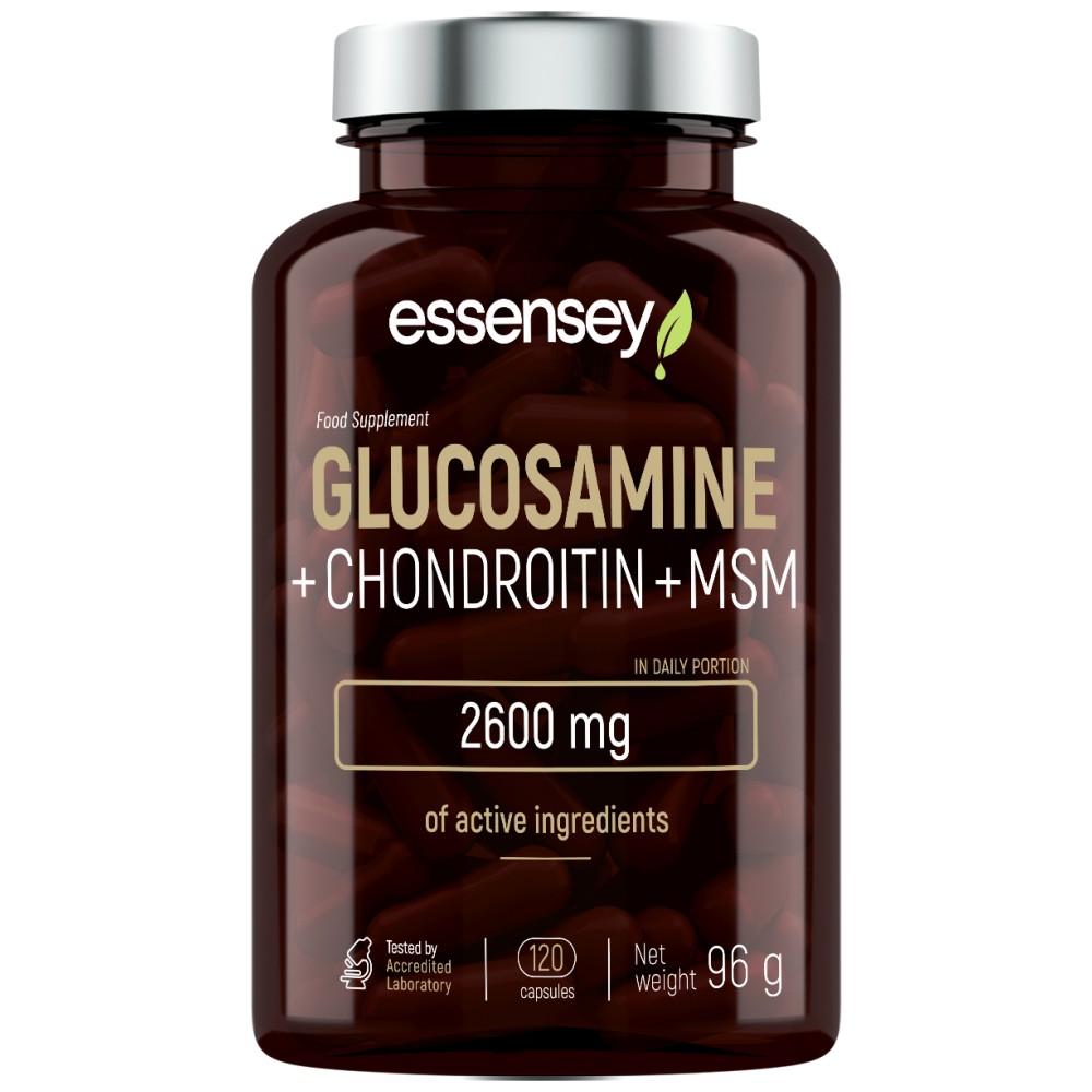 Glucozamină, condroitină și MSM Essensey, 120 capsule