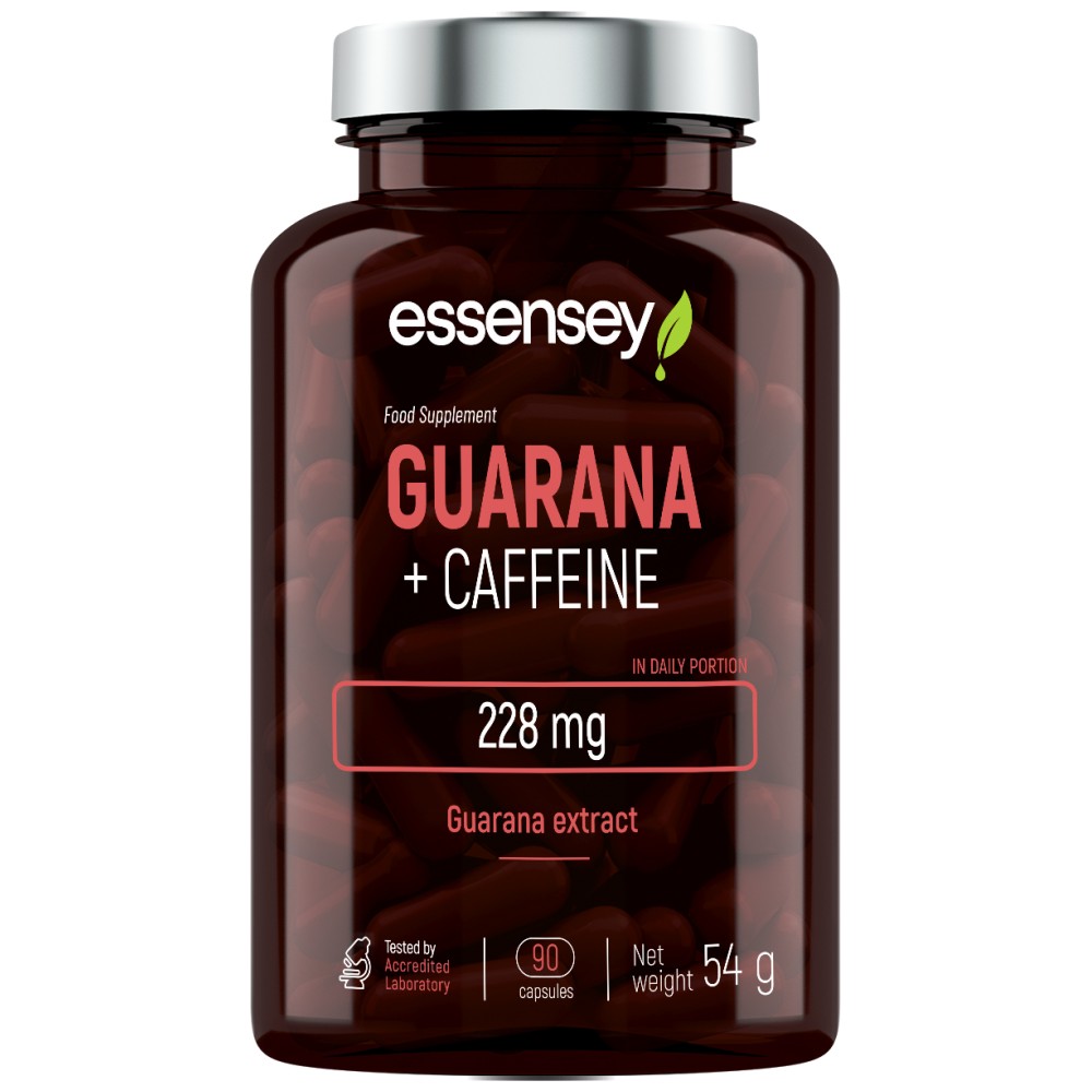 Guarana + Cofeină Essensey, 90 capsule — produs prezentat în articol