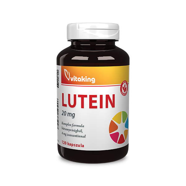 Luteină 20 mg + zeaxantină 4 mg Vitaking, 120 capsule — fotografia produsului