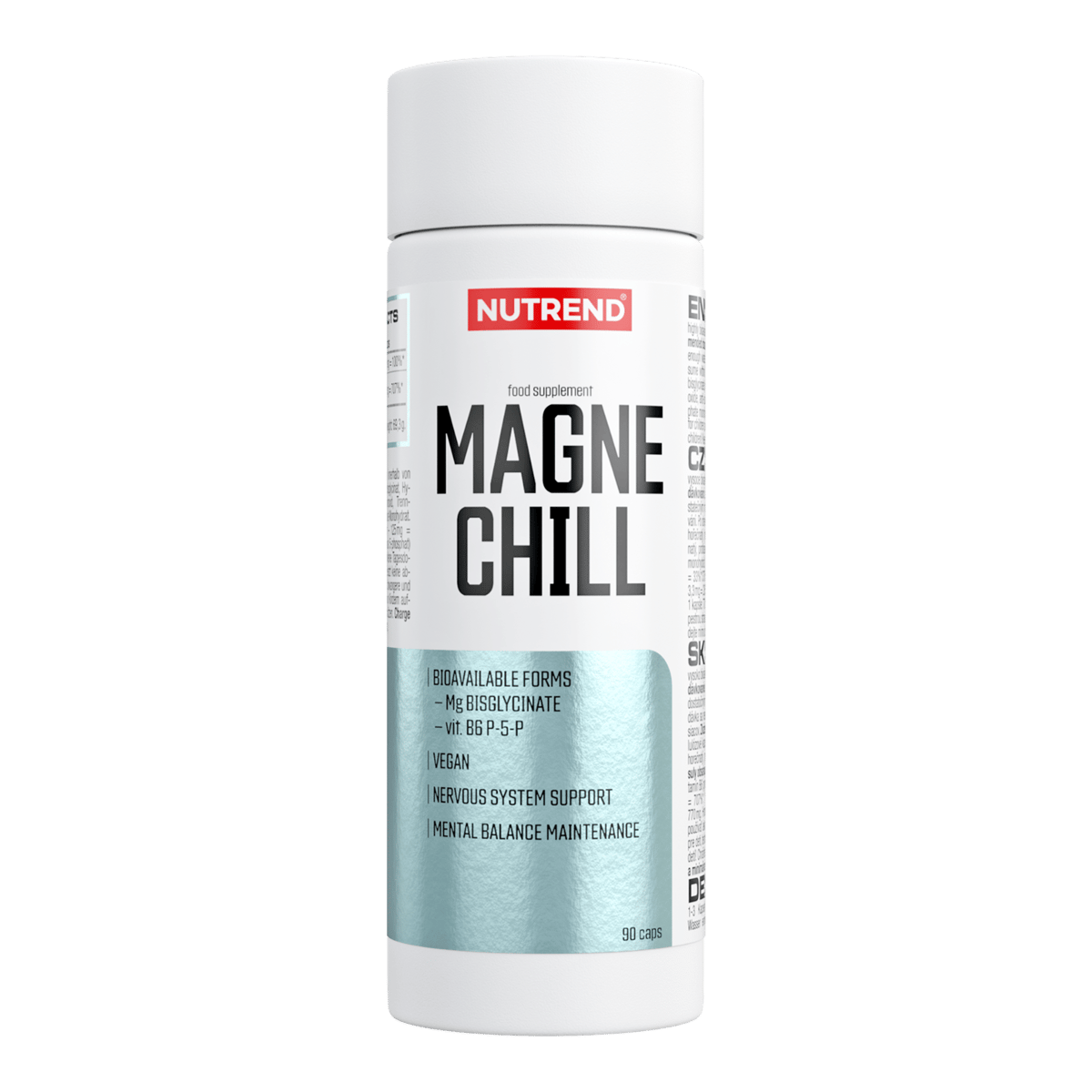Magneziu cu B6 Nutrend Magnechill, 90 capsule — formula folosită ca exemplu în articol